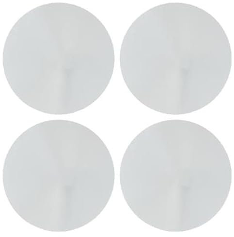 Paris Prix Atmosphera Créateur d'intérieur - Lot de 4 Miroirs Adhésifs Rond 30x30cm Argent