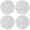 Paris Prix Atmosphera Créateur d'intérieur - Lot de 4 Miroirs Adhésifs Rond 30x30cm Argent
