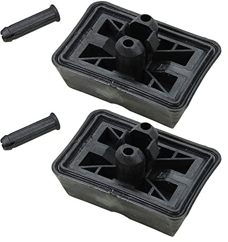 2x Aufnahme Wagenheber Wagenheberaufnahme Stopfen Jack Pad Hebebühne Unterbock Set Satz, vorne hinten beidseitig links rechts
