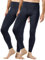 LAPASA Herren Innenfleece Thermo Unterhose, Thermohosen 2er Pack Funktionsunterwäsche Wärmer Thermoflux M56, M, Navy Blau (Wärmer)