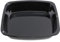Spares2go Antihaftbeschichteter Glas-Emaille-Bräter (37 cm x 32 cm x 6 cm), Schwarz, Rechteckig