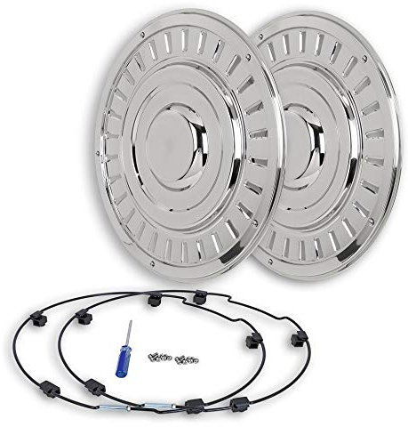Hansen Styling Parts 22,5 Edelstahl Radzierblende Retro (2 Stück) gerade~