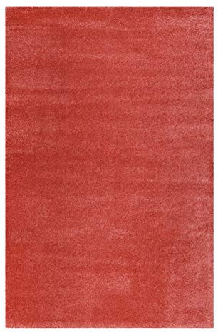 Esprit Home, Moderner Kurzflor Teppich - Läufer für Wohnzimmer, Flur, Schlafzimmer, California (160 x 225 cm, Hibiskus rot)