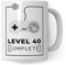 Pagma Druck 40. Geburtstag Tasse, Geburtstags-Geschenk Becher, 40 Jahre alt Geschenkidee, Geburtstag 40 Gaming Gamer Zocker Zocken, Kaffeetasse lustig Geburtstagsgeschenk