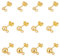 UNICRAFTALE 30Stk 3 Größen Edelstahl Ohrstecker Kits 304 Edelstahl Kugelpfosten Ohrstecker Mit Schlaufe Goldene DIY Ohrstecker Für DIY Ohrring Schmuckherstellung