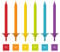 Folat - Kerzenset Rainbow Bday - 24 Stück