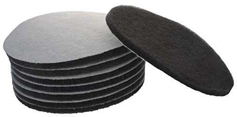 Yinpecly 7 Inch Drill Power Brush Tile Scrubber Scouring Pads 1200 Grits Drill Scuffing Disc Hoop and Loop Surface Conditioning Disc for Bathroom & Kitchen Cleaning Gray 8 pcs