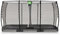 EXIT Toys Allure Classic Rechteckig Bodentrampolin - 214x366cm - Mit Fußschutzsystem & Sicherheitsnetz - Wasserfest - Starkes Großtrampolin - Für alle Altersgruppen - Schwarz