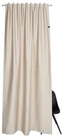 Schöner Wohnen Kollektion Gardine Soft 130x250 - Vorhang 2er Set Blickdicht Sand Baumwollmix - Vorhänge Wohnzimmer - Dekoschal - Curtains