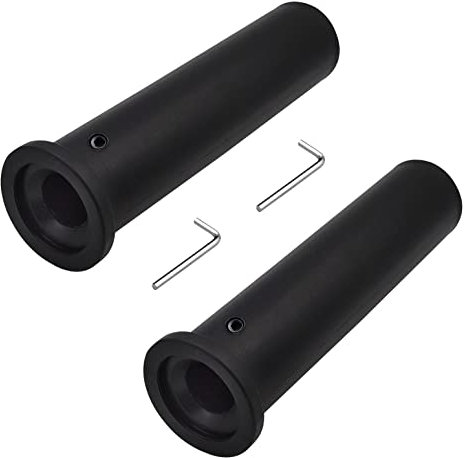 LFJ Nylon Olympic Adapter Sleeve, Convert 1 Standard Weight Plate Posts/Bars to 2 Olympic Bars/Posts (220mm, 2Pcs)