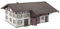 NOCH Bauernhof, detaillierter Modellbau Bausatz, H0 1:87, ideal für Dioramen und Eisenbahnlandschaften
