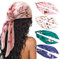 DRESHOW 90x90cm Große Quadratische Schals für Damen 4 Stück Seide Kopftuch Bandanas Haartuch Halstuch Haarschmuck