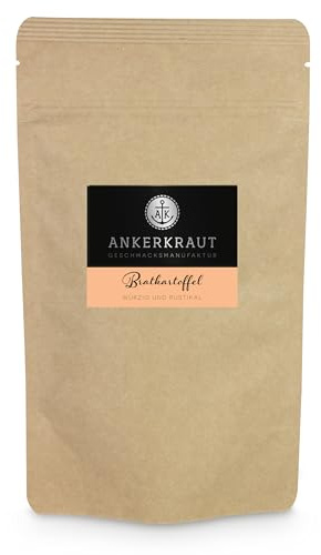 Ankerkraut Bratkartoffel, Mischung Würzender Zutaten für Kartoffeln, Kartoffelspalten, wie im Restaurant, Lecker Schmecker Premium Qualität. 190 g im Beutel