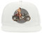 Retro WW2 Motorcycle Pin-Up Girl 5 Panel Snapback Flat Visor Cap Hat Baseballmütze Weiß