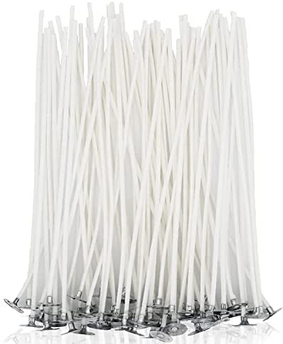BINJCE 100 Piezas de Mechas de Velas, mecha de algodon para velas,Candle Wick para Fabricación de Velas DIY (10 CM)