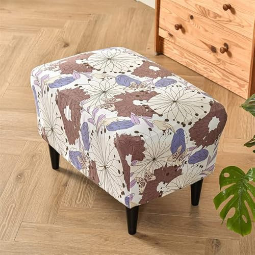 Housse de Chaise à Oreilles de Style bohème Housse de Fauteuil en Spandex Extensible Housses de canapé relaxantes avec Housses de Coussin de siège Housses de Repose-Pieds-B5 Housse de Repose-Pieds