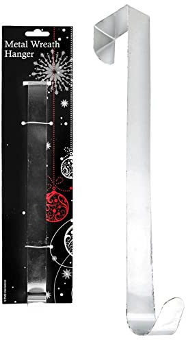VFM - Silver Metal Wreath Hanger for Christmas Wreaths