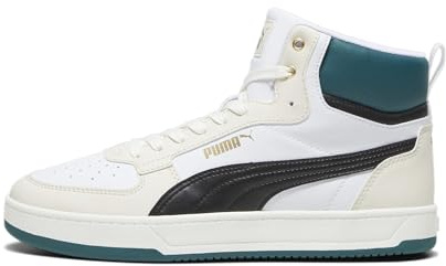 PUMA Unisex-Sneaker Caven 2.0 Mid, Puma Weiß PUMA Schwarz Alpenschnee Warmweiß PUMA, 44.5 EU