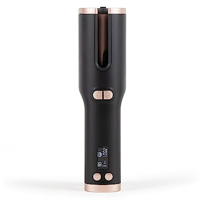 Livoo - Fer à boucler automatique DOS193 - sans fil, 160°C à 200°C, double rotation, chauffe 6 à 14 secondes, arrêt automatique après 8min sans utilisation