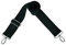 Taschengurt zum Wechseln, Schultergurt für Taschen breit, mit Karabiner aus Metall, Schwarz 5 cm, bis zu 169 cm lang von taschenmann2005
