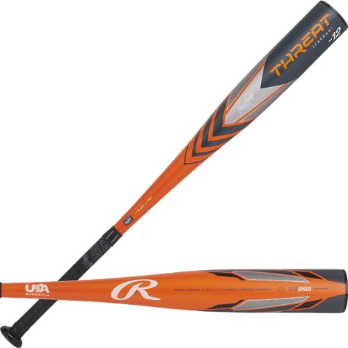 Rawlings Jungen Bedrohung Baseballschläger, orange/grau, 30 Inch