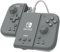HORI Split Pad Compact Adapter Set (Schiefergrau) für Nintendo Switch/OLED - Ergonomischer Controller für den tragbaren Handheld-Modus in Grau mit kabelgebundenem Adapter - Offiziell Lizenziert