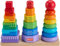 Fisher-Price Kleinkindspielzeug aus Holz, stapelbar, Formsortierer, 26 Holzteile für Kinder ab 18 Monaten