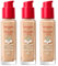 3 x Bourjois Healthy Mix Clean and Vegan Foundation 30ml - 52W Vanilla