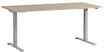 Schildmeyer Antero 701870 Schreibtisch höhenverstellbar, Eiche hell Dekor, 160 x 75 x 71-121 cm