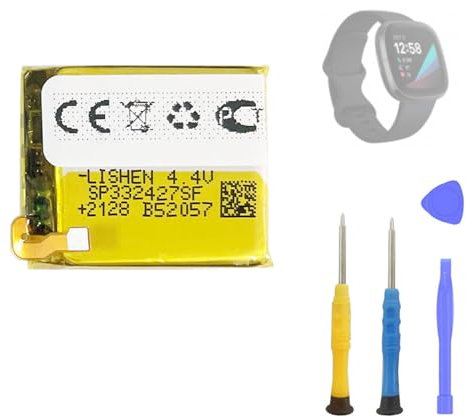 Aousavo LSS352325P Replacement Battery Compatible with Fitbit Sense/Versa 3 Smartwatch Watch Fitness Bracelet