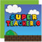 Stuff4 Lustige Dankeskarten für Lehrer – Super Teacherio – Dankeskarten für sie und Ihn, humorvolle Lehrer-Wertschätzungskarte, 145 mm x 145 mm, Dankeskarten für Lehrer, Geschenke