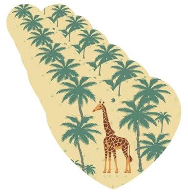 6 Stück Auto-Lufterfrischer zum Aufhängen, Auto-Lufterfrischer für Männer, Giraffe, Palme, hängende Düfte, Lufterfrischer, Auto-Aromatherapie-Tabletten für Schlafzimmer, Kleiderschrank