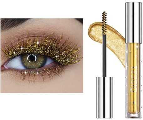 Sugeru Bunt Mascara, Wimperntusche Wasserfest, Langlebige Volumizing Curling Verlängerung Personalisiert Ultradicke Wischfeste Mascara Augen Make-Up für Weihnachten, Halloween, Partys (Q2, Standard)