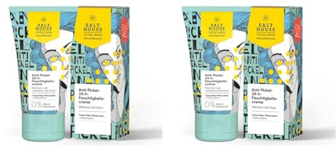 Salthouse Natural Minerals Anti-Pickel-24-h-Feuchtigkeitscreme, schnell einziehend, verfeinert die Poren, 50ml (Packung mit 2)