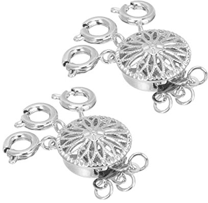 PLAFOPE 2stücke Kettenverschluss Für Mehrlagige Schmuckzubehör Kettenverschlüsse Für Armbänder Und Langlebige Und Einfache Handhabung