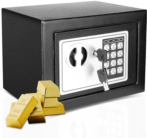 STARLUXE® - Caja Fuerte Pequeña - Caja Fuerte Camuflada Electrónica con 2 Llaves - Caja Fuerte Empotrable Digital - Caja Fuerte con Código estilo Cofre - Mini Caja Fuerte Safe