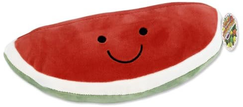 Melone Kuscheltier 24 cm – Kuschelig weich, hochwertig verarbeitet, mit gesticktem lächelndem Gesicht