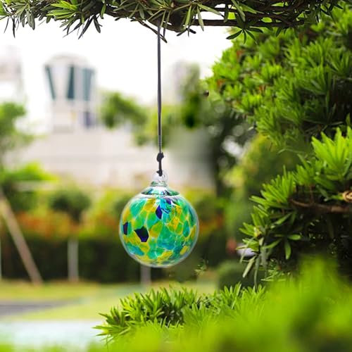 Handgeblasene Glas-Weihnachtskugel, dekorative hängende Kugel, Ornamente, Blickkugeln, Garten, Hof, Terrasse oder Weihnachtsbaum-Dekoration