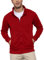 LAOARA Sweat Homme sans Capuche Zippé Sweatshirts Sport Veste Zippée Legere Hiver Sweatshirt Cardigan Rose 3XL