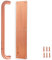 UAP Armasmart® Push Plate (330mm) & D Pull Handle (300mm) Pack – Antibacterial Door Pull Handle Set, Finger Plates for Doors, Kick Plates for Doors, Copper Finish