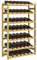 HOMCOM Casier Bouteilles vin pour 42 Bouteilles, Porte-Bouteille en Bois à 7 Niveaux, Range Bouteille étagère à vin pour Salon Bar, 63 x 25 x 102 cm, Naturel