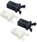 Lot de 2 paires de gâches et loquet de rechange compatibles avec Brabantia pour couvercle cassé – Catch Spare Touch Poubelles de 20 L, 30 L, 40 L, 45 L, 50/60 L