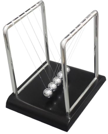 Garneck Newton Swings The Ball Metal Balance Ball Ornament Creative Craft for Desktop Decor