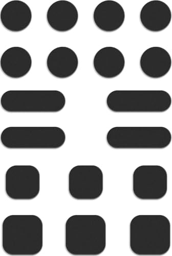 JiSiTeCai Webcam Cover Privacy Screen with Dots, Squares and Bars Pattern, Universal Fit, No Residue (18)