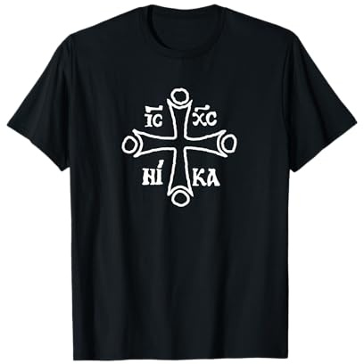 IC XC NI KA Jesus Christus Eroberer Kreuz Orthodox Christian T-Shirt