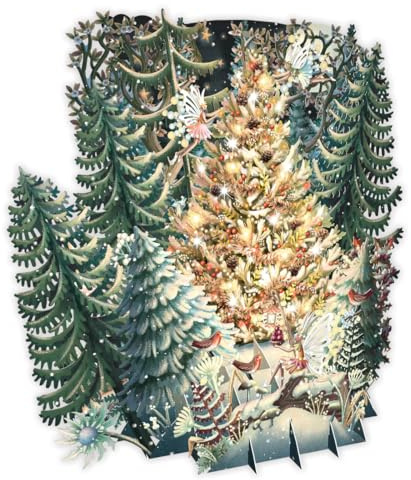 Paper D'Art – Bäume – 3D-Weihnachtskarte