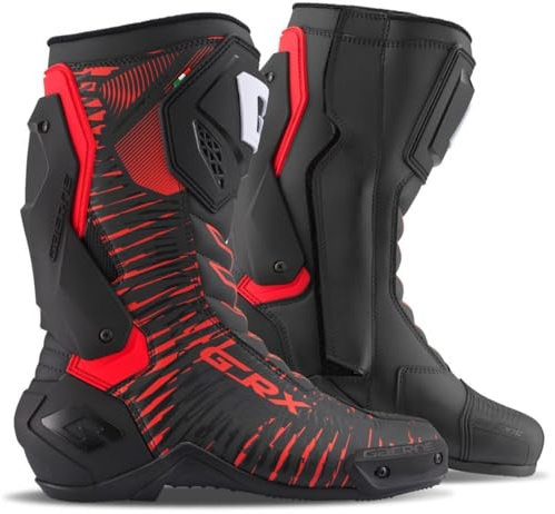 Gaerne GRX Stivali da moto, nero/rosso, 43
