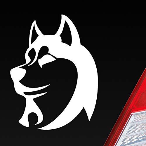 Hellweg Druckerei Husky Hundeliebhaber Dog Tier Hund Auto Aufkleber Sticker Heckscheibenaufkleber