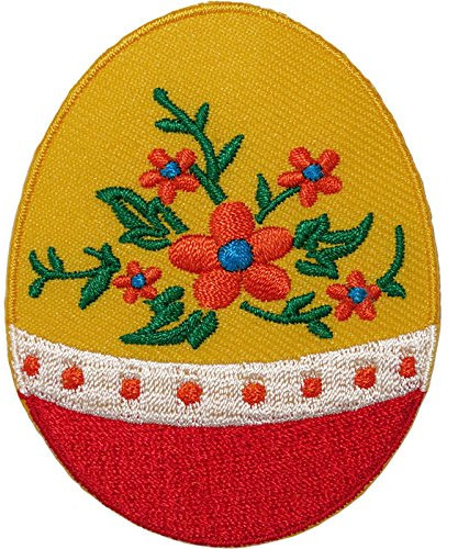 Ostern Ei Eisen auf Patch gesticktes Badge Fabergé Blume Sew Crafts Stickerei