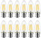 LVWIT B22 LED Filament Candle Bulb, C35 Bayonet Light Bulbs,470Lm, 4W Replace 40Watt,2700K Warm White Candle Bulbs for Chandeliers Fittings Non-Dimmable (12 PCS)
